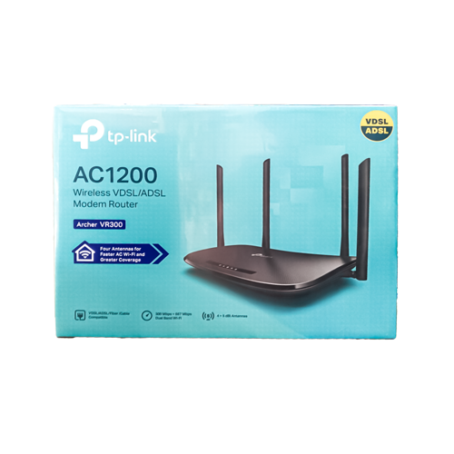 Byets-store-products-(204)5 TPLINK AC1200 WIRELess VDSL/ADSL MODEM RAOUTER archer vr300 - Image 1