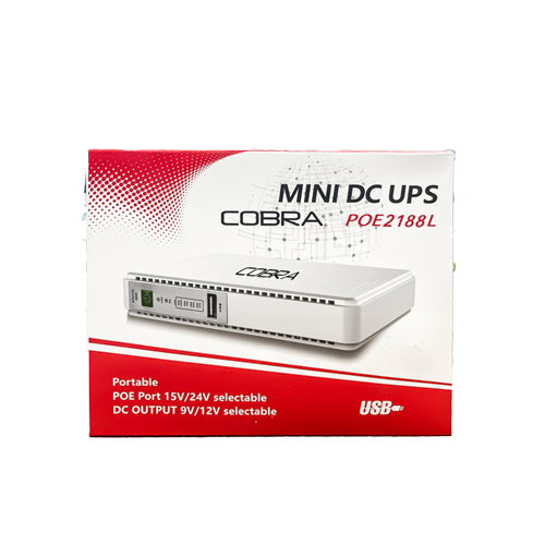 Byets-store-products-(68)5 Cobra 8800 mah 21W Mini DC UPS POE2188L - Image 1
